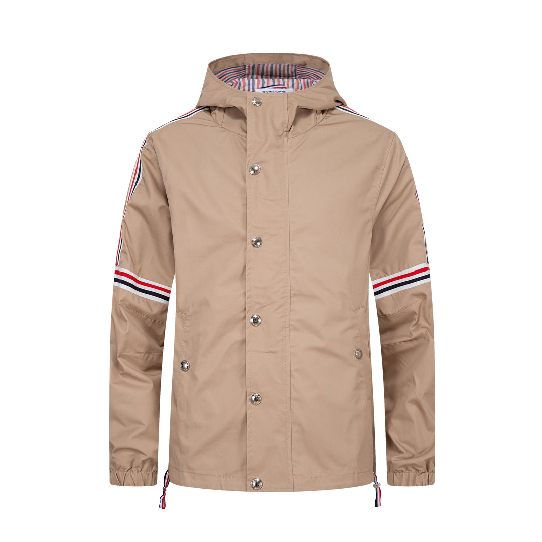 Stripe Casual Jackets