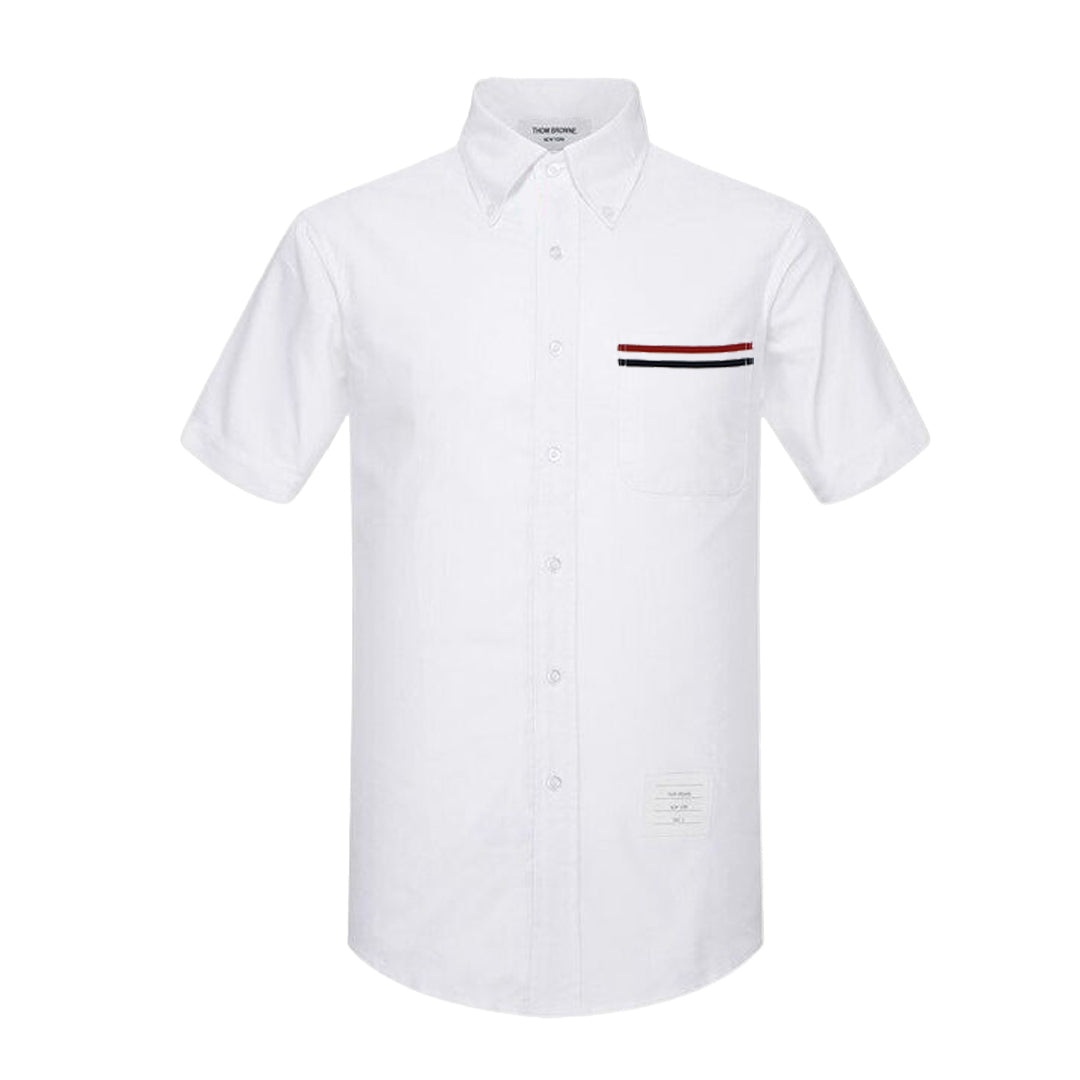 Pocket Color Strip Short shirt
