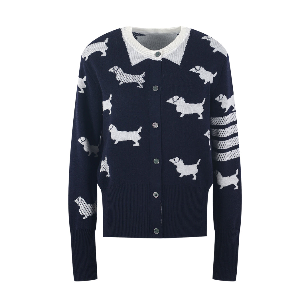 4 Bars Wool Cardigan