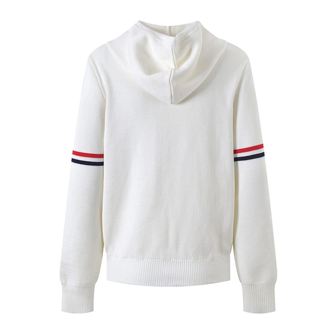 Women Knit Hooded Cardigan