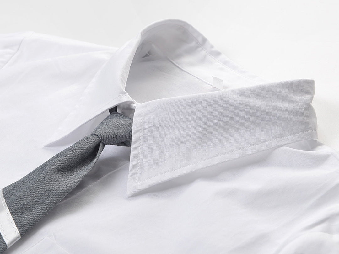Women Tie Short Shirt