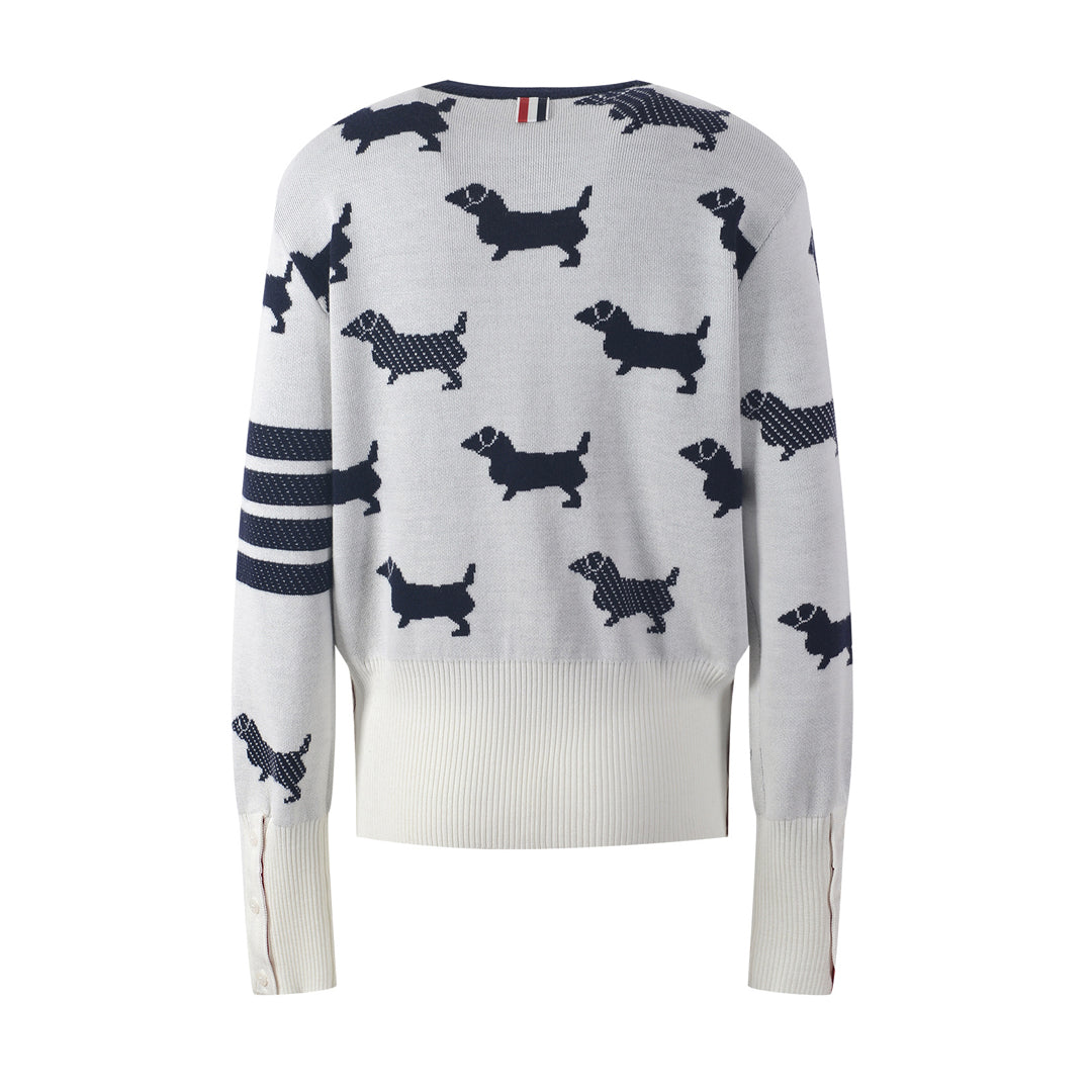 4 Bars Wool Cardigan