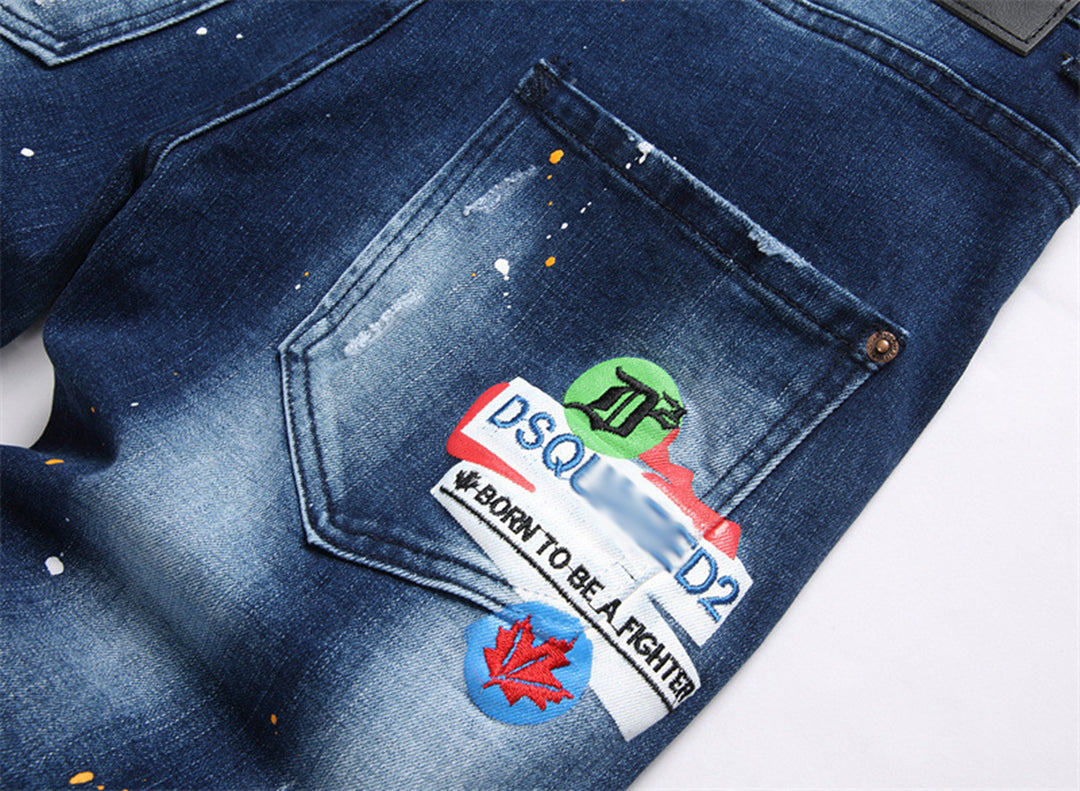 DSQ2 Short Jeans Ripped