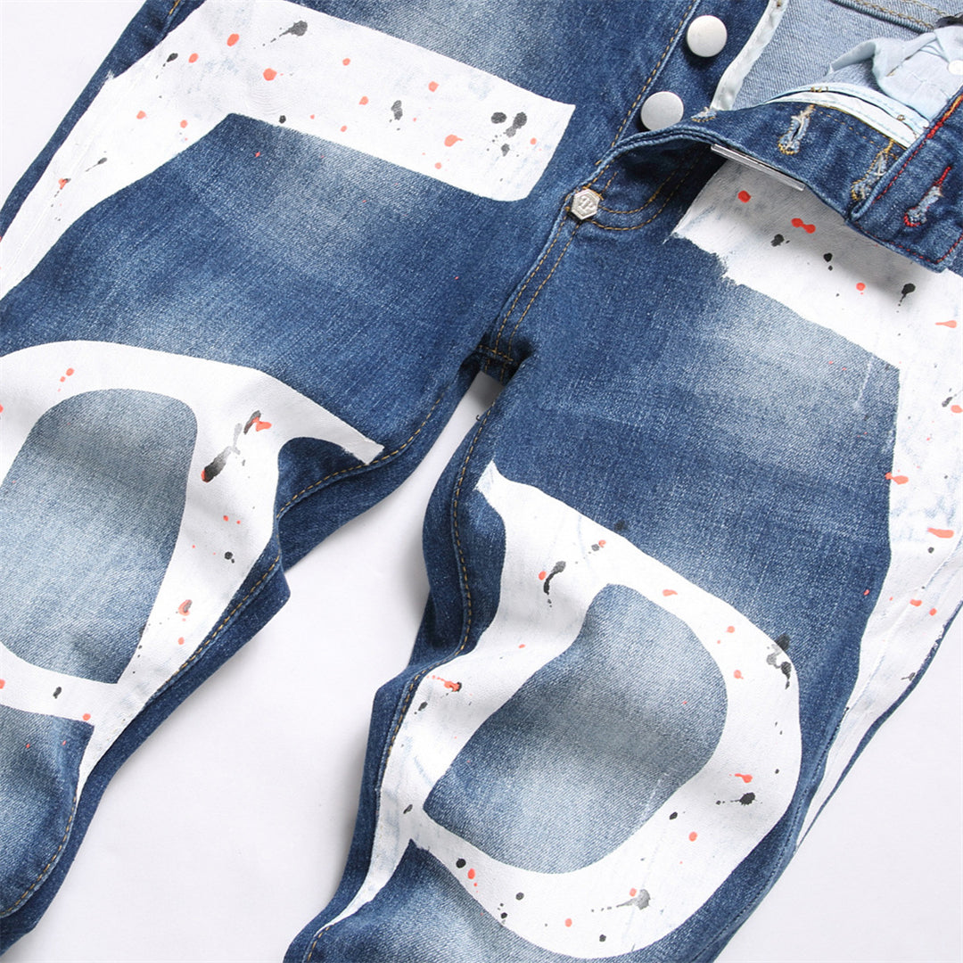 PP Jeans Ripped LOGO PP