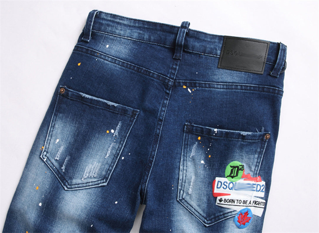 DSQ2 Short Jeans Ripped