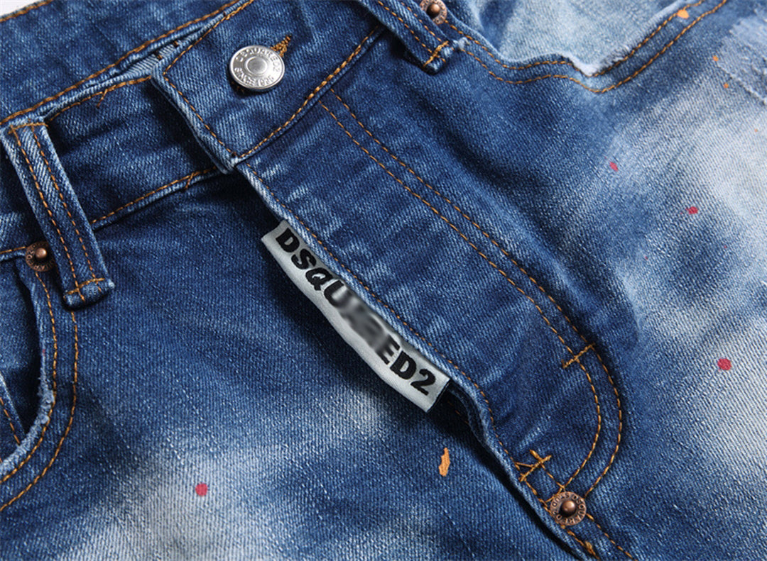 DSQ2 Short Jeans Ripped