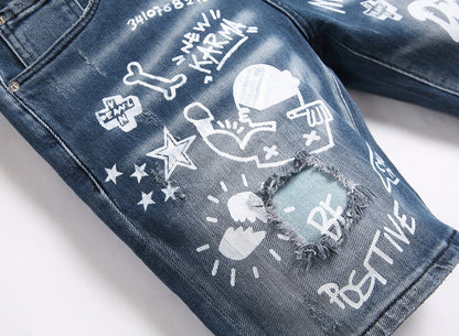 DSQ2 Short Jeans Ripped