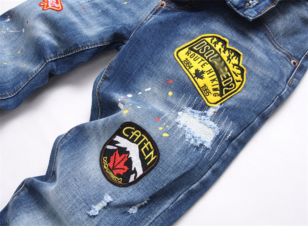 DSQ2 Stamp Ripped jeans