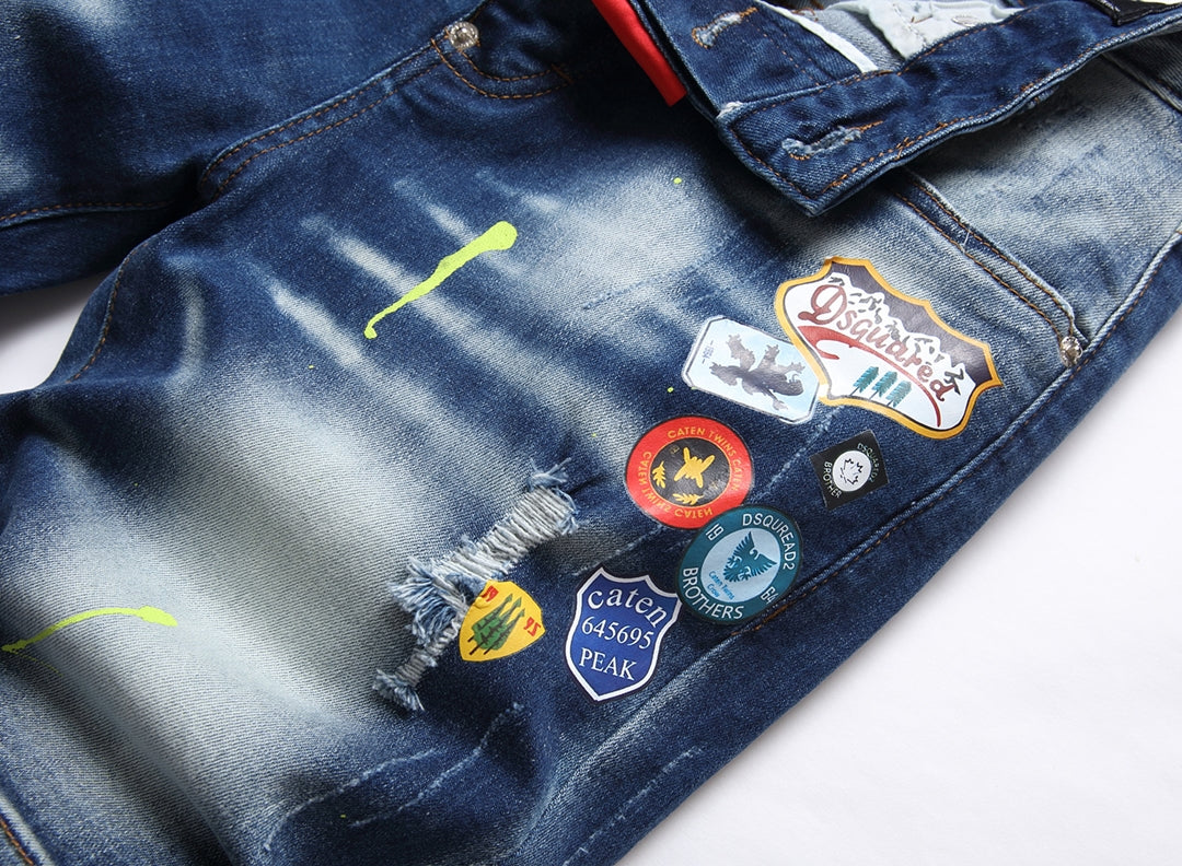 DSQ2 Short Jeans Ripped