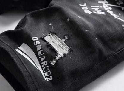 DSQ2 Short Jeans Ripped