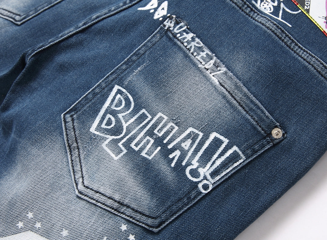 DSQ2 Short Jeans Ripped