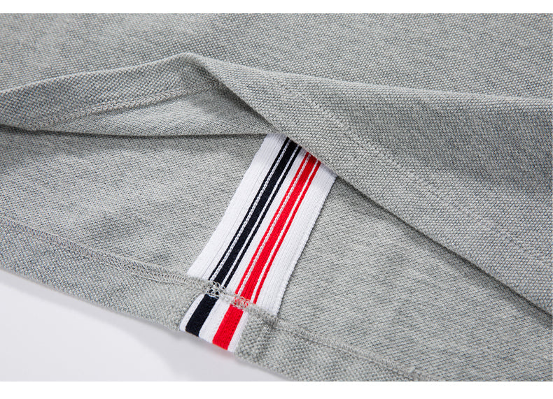 Color stripes behind Polo shirt