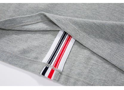 Color stripes behind Polo shirt