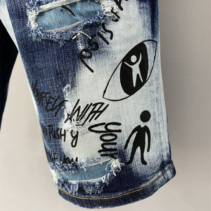 DSQ2 Short Jeans Ripped