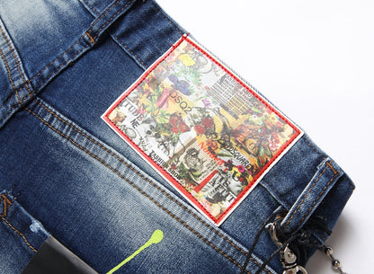 DSQ2 Short Jeans Ripped