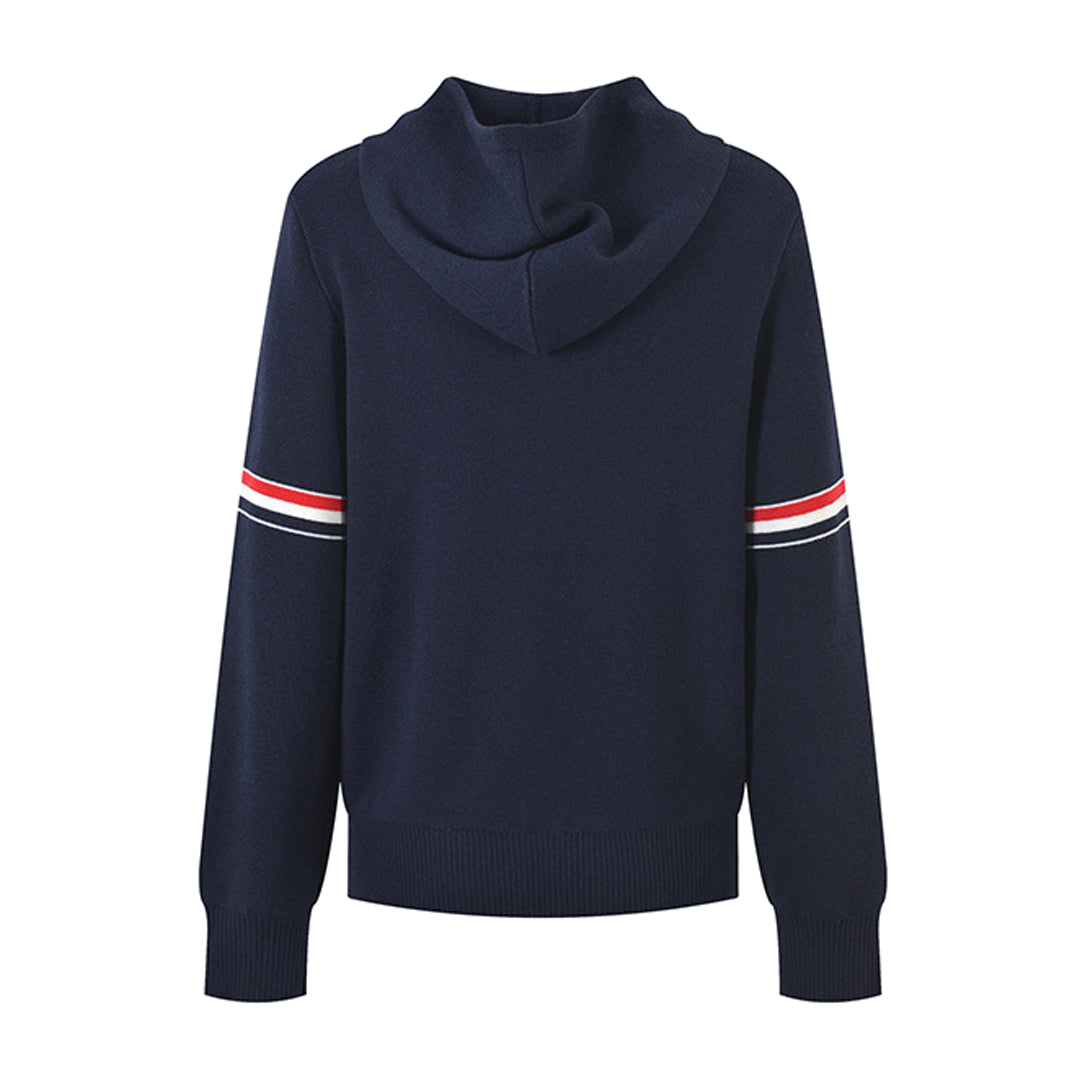 Women Knit Hooded Cardigan