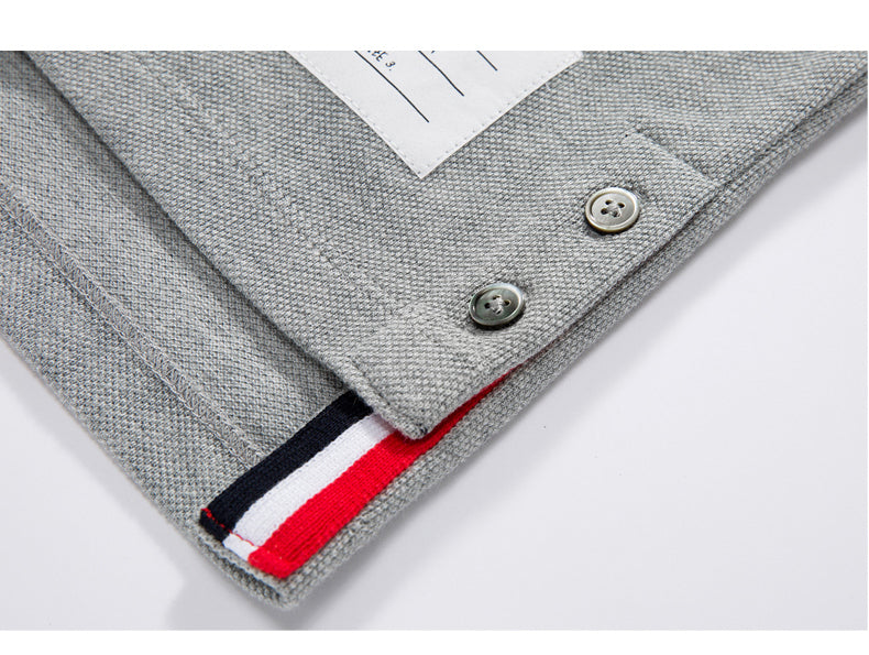 Color stripes behind Polo shirt