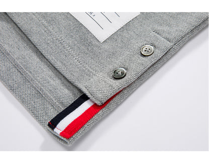Color stripes behind Polo shirt