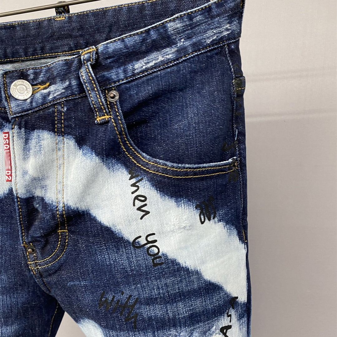 DSQ2 Short Jeans Ripped