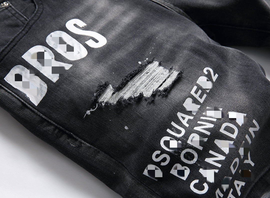 DSQ2 Short Jeans Ripped