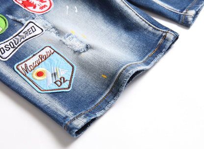 DSQ2 Short Jeans Ripped