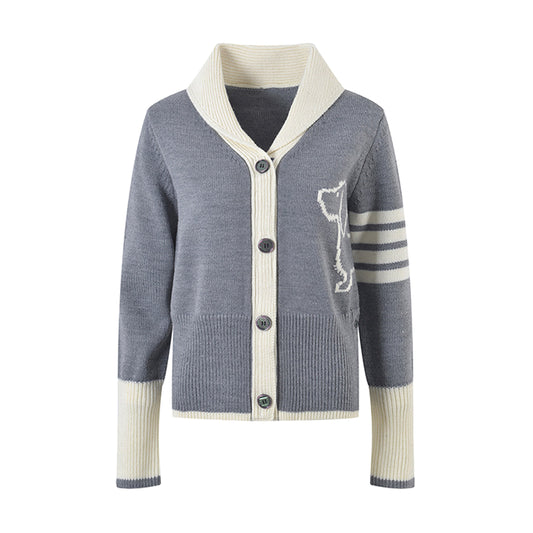 Women Puppy Knit Cardigan
