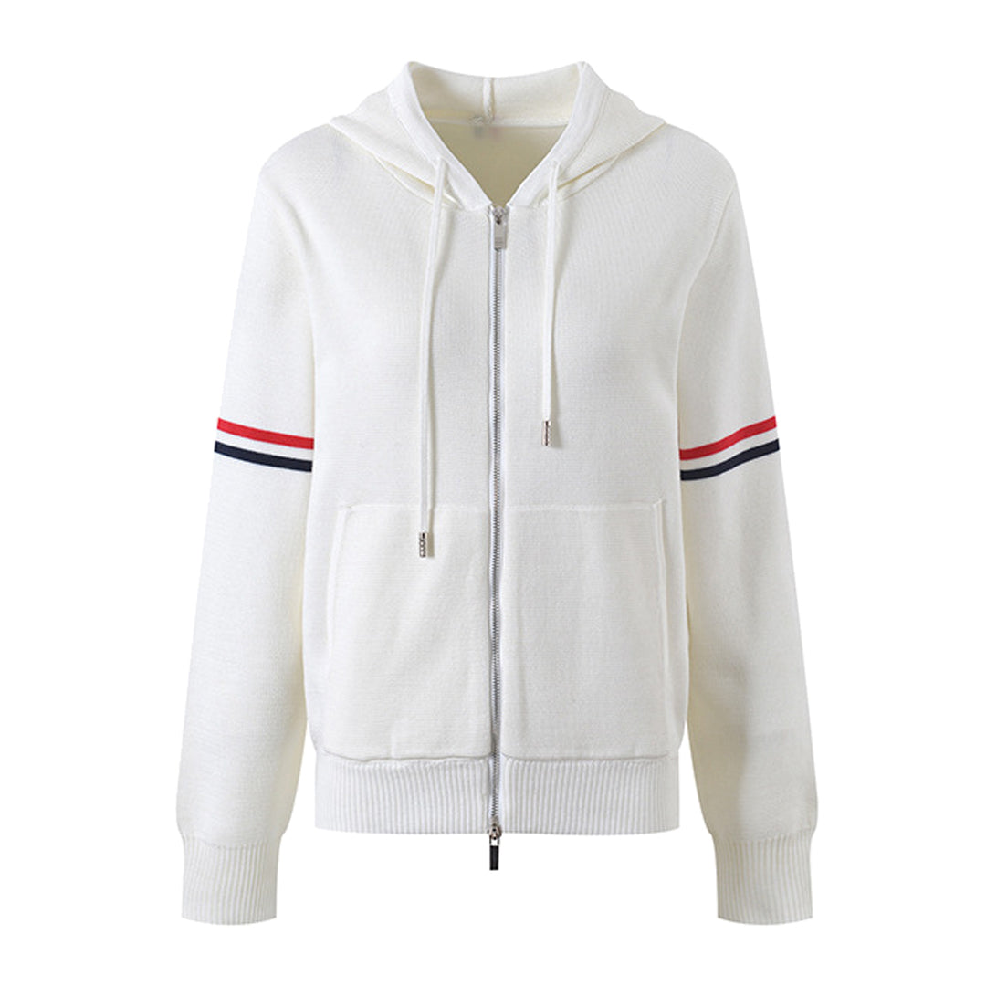 Women Knit Hooded Cardigan