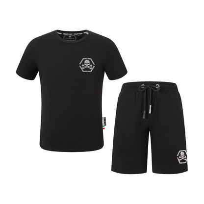 PP Skull T-shirt Shorts Suit