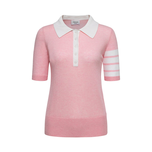 Women Flower polo shirt
