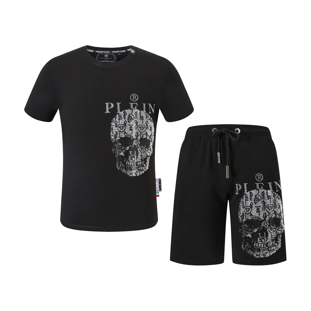 PP Skull T-shirt Shorts Suit