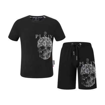 PP Skull T-shirt Shorts Suit