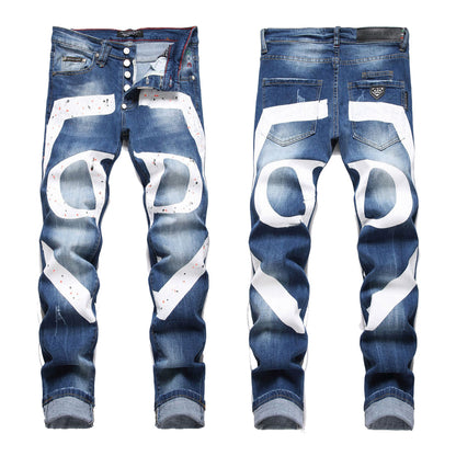 PP Jeans Ripped LOGO PP