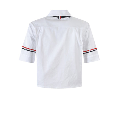 Women Tie Short Shirt