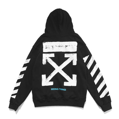 OFF Logo Print Hoodie