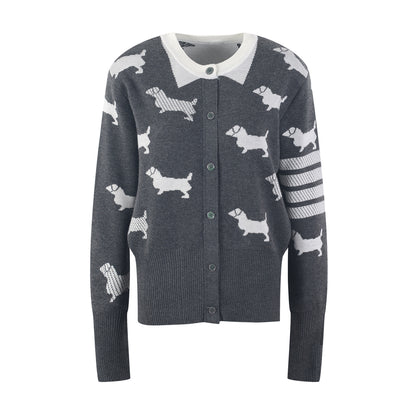 4 Bars Wool Cardigan