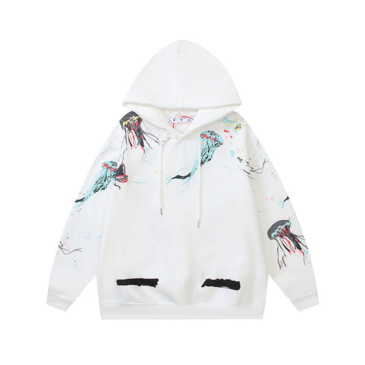 OFF Logo Print Hoodie