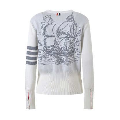 Sailboat Knit Cardigan