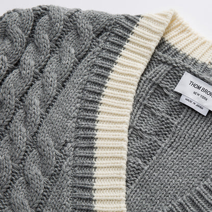 4 Bars Wool cardigan