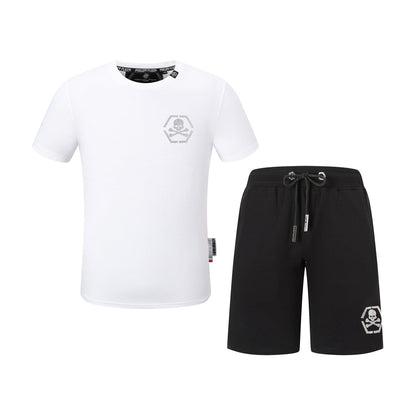 PP Skull T-shirt Shorts Suit