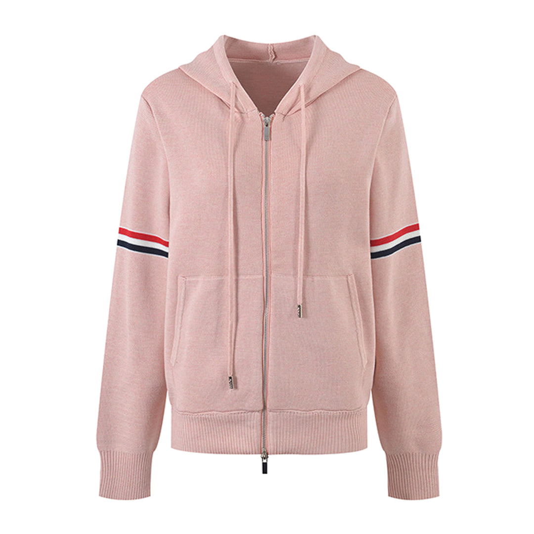 Women Knit Hooded Cardigan