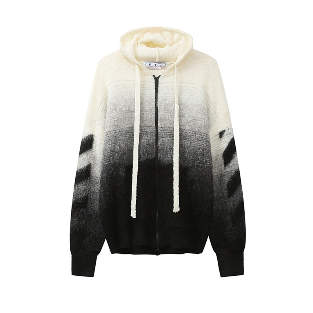 OFF Gradient Sweater Coat