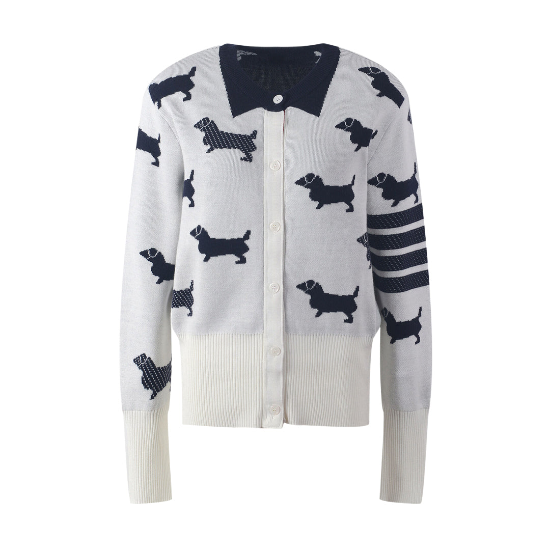4 Bars Wool Cardigan