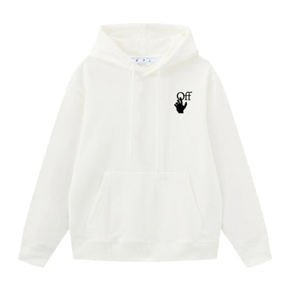 OFF Logo Print Hoodie