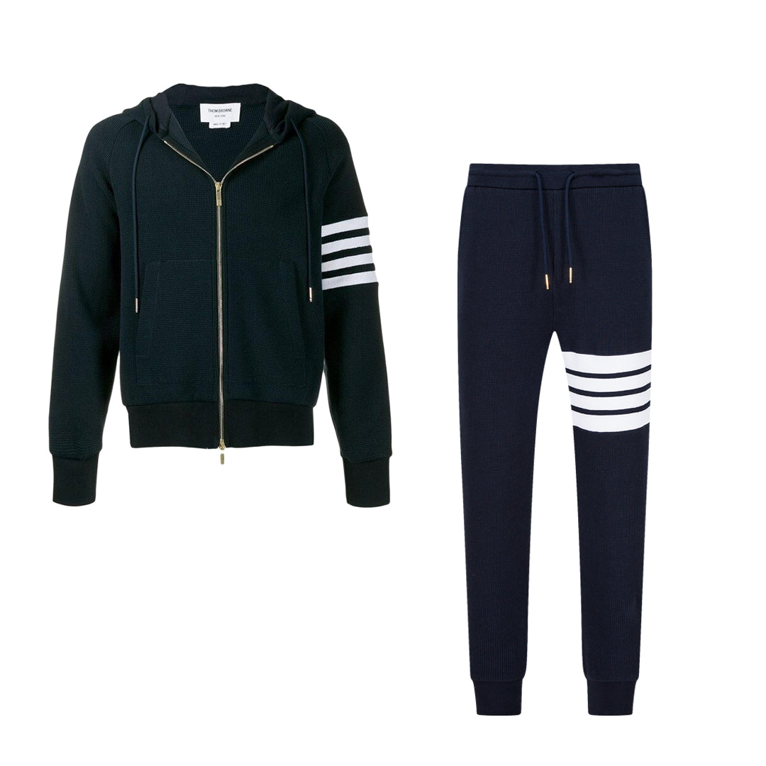 4 Bars Waffle Hoodie Set