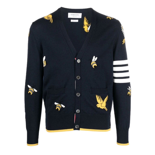 4 Bars Wool Cardigan