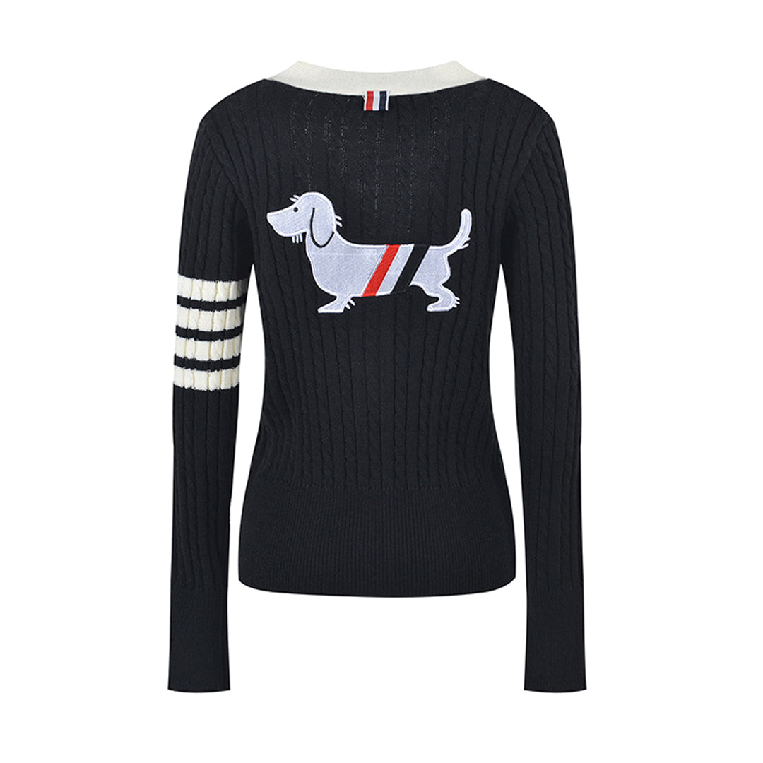 4 Bars Puppy Cardigan