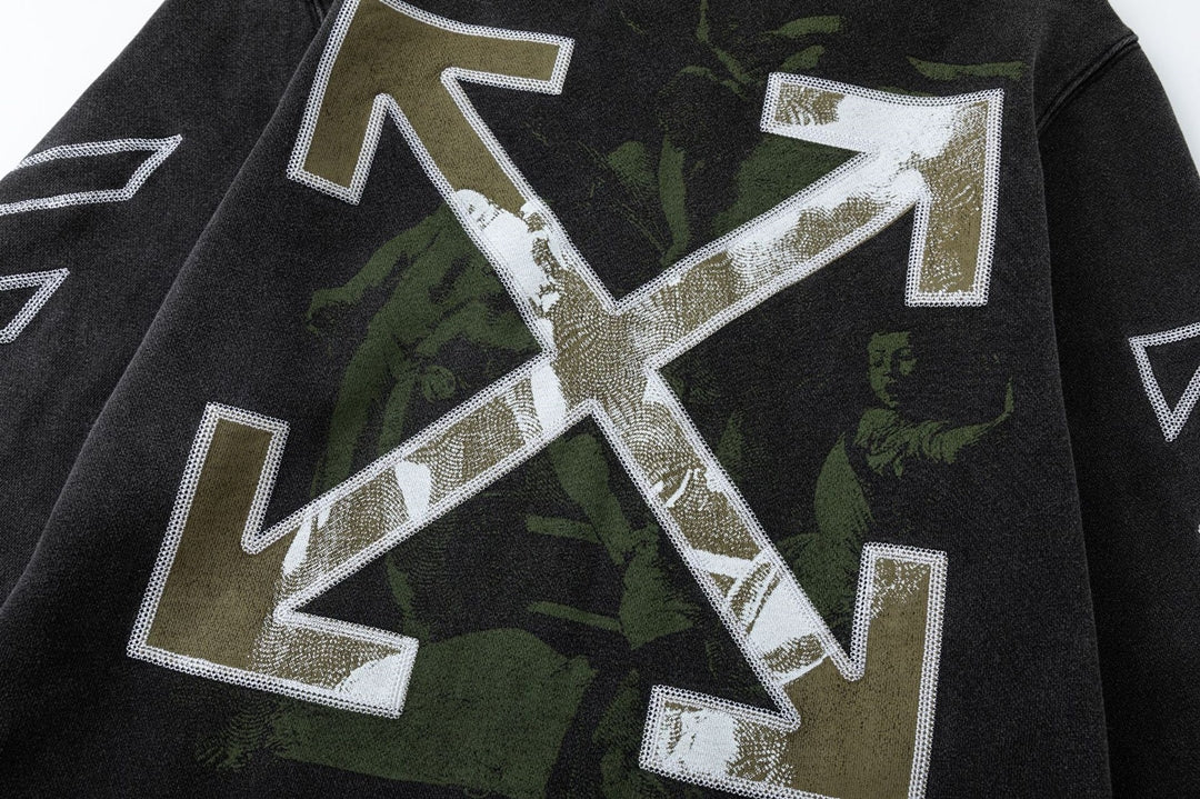 OFF Logo Print Hoodie