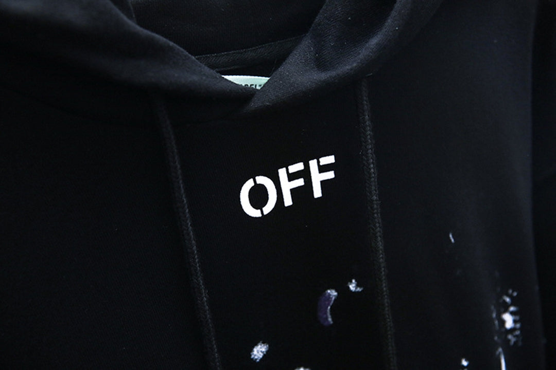 OFF Logo Print Hoodie
