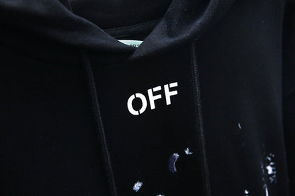 OFF Logo Print Hoodie