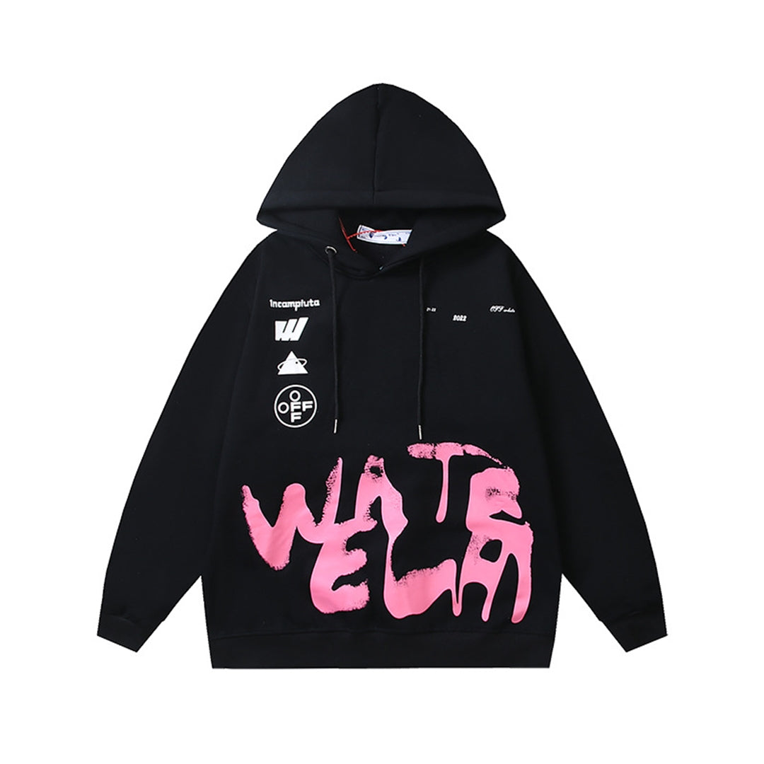 OFF Logo Print Hoodie